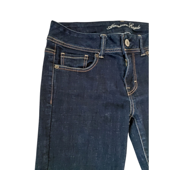 American Eagle Blue Flare Wide Leg Jeans - Picture 3 of 8